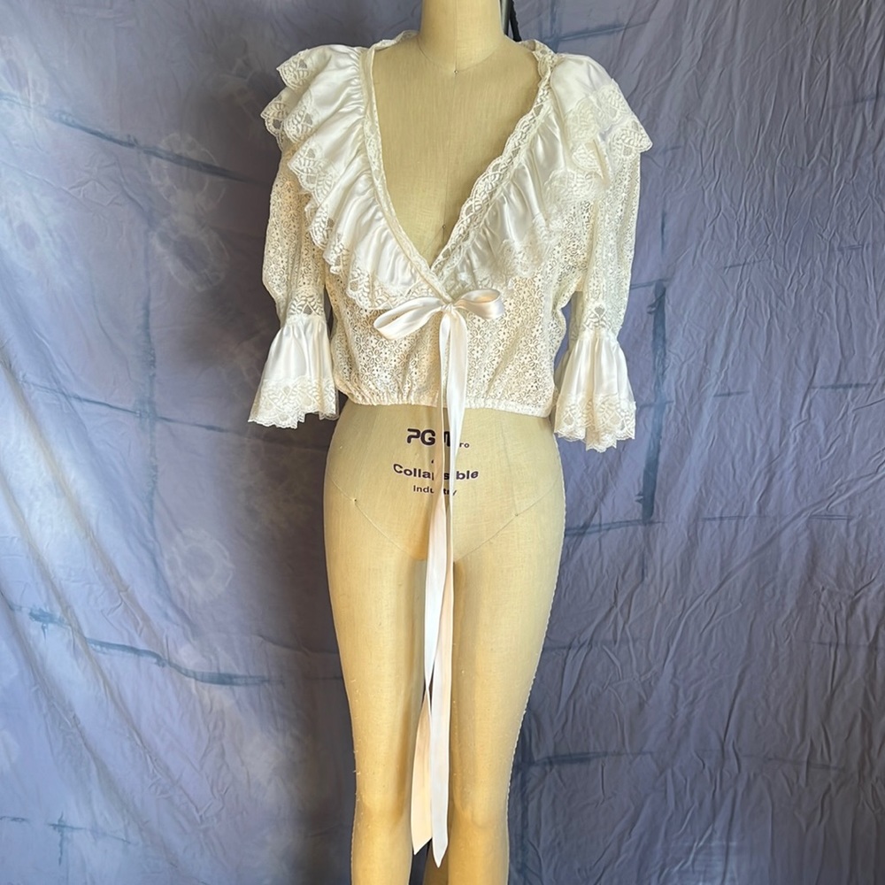 Romantic lace top vintage one of a kind